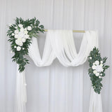 Maxbell Artificial Flower Swag Backdrop Hanging Wedding Arch Wreath for Wedding Wall
