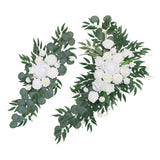 Maxbell Artificial Flower Swag Backdrop Hanging Wedding Arch Wreath for Wedding Wall