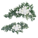 Maxbell Artificial Flower Swag Backdrop Hanging Wedding Arch Wreath for Wedding Wall