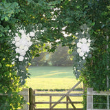 Maxbell Artificial Flower Swag Backdrop Hanging Wedding Arch Wreath for Wedding Wall