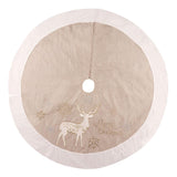 Maxbell Tree Skirt Xmas Tree Ornaments Burlap Snowflake for Garden Hotel
