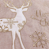 Maxbell Tree Skirt Xmas Tree Ornaments Burlap Snowflake for Garden Hotel