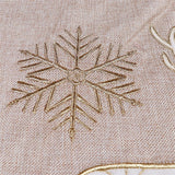 Maxbell Tree Skirt Xmas Tree Ornaments Burlap Snowflake for Garden Hotel