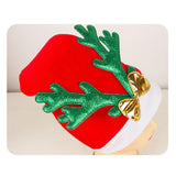 Maxbell Christmas Hat Photo Prop Antler Hat for Apparel Accessories Halloween Red