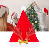 Maxbell Christmas Hat Photo Prop Antler Hat for Apparel Accessories Halloween Red