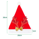 Maxbell Christmas Hat Photo Prop Antler Hat for Apparel Accessories Halloween Red