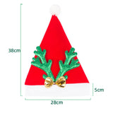 Maxbell Christmas Hat Photo Prop Antler Hat for Apparel Accessories Halloween Green