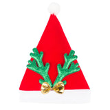 Maxbell Christmas Hat Photo Prop Antler Hat for Apparel Accessories Halloween Green