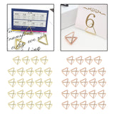 Maxbell 24x Place Card Holder for Desk Display Card Name Stand Wedding Food Signs Gold