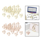 Maxbell 24x Place Card Holder for Desk Display Card Name Stand Wedding Food Signs Gold