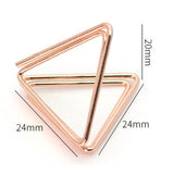 Maxbell 24x Place Card Holder for Desk Display Card Name Stand Wedding Food Signs Rose Gold