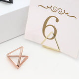 Maxbell 24x Place Card Holder for Desk Display Card Name Stand Wedding Food Signs Rose Gold