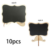 Maxbell Mini Wooden Chalkboard Blackboard Wedding Signs Centerpieces Message Board style A