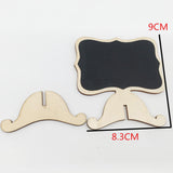 Maxbell Mini Wooden Chalkboard Blackboard Wedding Signs Centerpieces Message Board style A