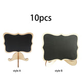 Maxbell Mini Wooden Chalkboard Blackboard Wedding Signs Centerpieces Message Board style A