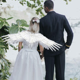 Maxbell Fairy Wings Cosplay Accessories Wedding Fancy Dress Birthday Decoration White