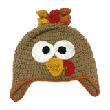 Maxbell Knit Turkey Hat Thanksgiving Outfit Fancy Dress Boy Girl Beanie Winter Hat