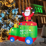 Maxbell Inflatable Santa Festival Decorations for Yard Indoor Garden