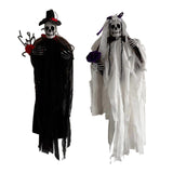Maxbell Scary Hanging Skeleton Decoration Wreath for Haunted Party Wall Bride