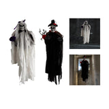 Maxbell Scary Hanging Skeleton Decoration Wreath for Haunted Party Wall Bride