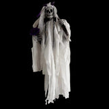 Maxbell Scary Hanging Skeleton Decoration Wreath for Haunted Party Wall Bride