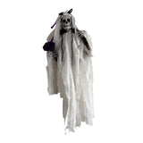 Maxbell Scary Hanging Skeleton Decoration Wreath for Haunted Party Wall Bride