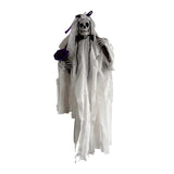 Maxbell Scary Hanging Skeleton Decoration Wreath for Haunted Party Wall Bride