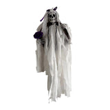Maxbell Scary Hanging Skeleton Decoration Wreath for Haunted Party Wall Bride