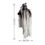 Maxbell Scary Hanging Skeleton Decoration Wreath for Haunted Party Wall Bride