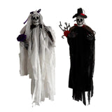 Maxbell Scary Hanging Skeleton Decoration Wreath for Haunted Party Wall Bride