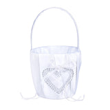 Maxbell 4 Pieces Flower Girl Basket Wedding Pen Decoration Beautiful for Celebration