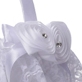 Maxbell Rose Shaped Flower Girl Basket Wedding Multifunctional Accessory Decoration