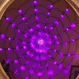Maxbell Halloween Spider Web Fairy Lights String Solar Lamps Purple Lighting for Party