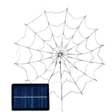 Maxbell Halloween Spider Web Fairy Lights String Solar Lamps Purple Lighting for Party
