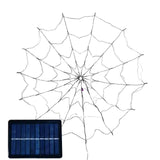 Maxbell Halloween Spider Web Fairy Lights String Solar Lamps Purple Lighting for Party