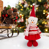 Maxbell Cute Figurines Multipurpose Gifts for Bookshelf Office Desk Girls Boys Snowman