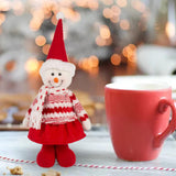 Maxbell Cute Figurines Multipurpose Gifts for Bookshelf Office Desk Girls Boys Snowman