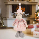 Maxbell Christmas Doll Desktop Table Decor Cartoon Figures for holiday Room Elk