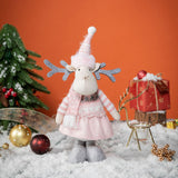 Maxbell Christmas Doll Desktop Table Decor Cartoon Figures for holiday Room Elk