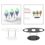 Maxbell Ice Cream Cone Holder Waffle Cone Holder Food Holder for Birthday Decor Clear