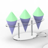 Maxbell Ice Cream Cone Holder Waffle Cone Holder Food Holder for Birthday Decor Clear