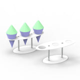 Maxbell Ice Cream Cone Holder Waffle Cone Holder Food Holder for Birthday Decor Clear