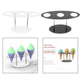 Maxbell Ice Cream Cone Holder Waffle Cone Holder Food Holder for Birthday Decor Clear