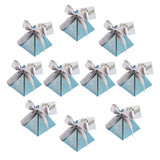 Maxbell 10Pcs Treat Box Empty Box Storage Box for Halloween Party Decor Blue