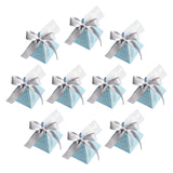 Maxbell 10Pcs Treat Box Empty Box Storage Box for Halloween Party Decor Blue