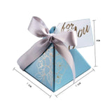 Maxbell 10Pcs Treat Box Empty Box Storage Box for Halloween Party Decor Blue