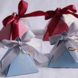 Maxbell 10Pcs Treat Box Empty Box Storage Box for Halloween Party Decor Blue