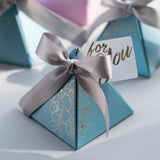 Maxbell 10Pcs Treat Box Empty Box Storage Box for Halloween Party Decor Blue