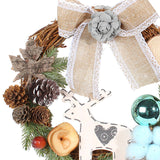 Maxbell 11.81inch Xmas Wreath Christmas Garland for Fireplace Mantel Ornaments
