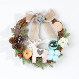 Maxbell 11.81inch Xmas Wreath Christmas Garland for Fireplace Mantel Ornaments